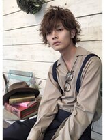 メンズ　脱力感がセクシーなパーマスタイル〔Belle銀座〕