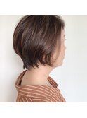 暗髪ショート