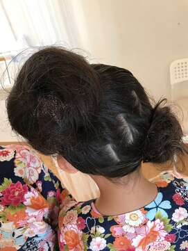 ヘアーアンドビューティー ルーツ(hair&beauty #roots) ビッグシニヨンアレンジ