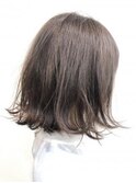 切りっぱなしボブ×スターダストグレージュ
