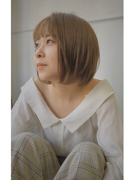 クート(ku-to) 丸みのあるショートボブ+イルミナカラーの透明感×南浦和