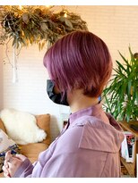 ヴィッカ ヘアーアンドメイク(vikka. hair and make) ショート×pink