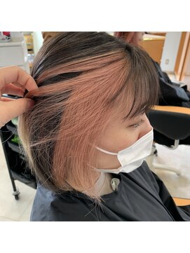 髪技空間アノン(anon) ハイトーンピンク