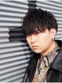 束感 マッシュ 韓国マッシュ 刈り上げ 黒髪 短髪 2