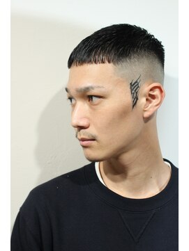 レンゲン(LENGEN) メンズかき上げニュアンスマッシュサイドパート韓国マッシュ