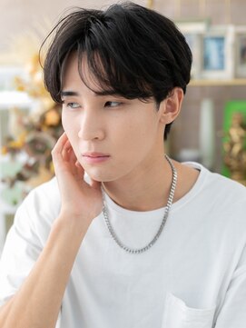 カバーヘア イヴ 戸頭店(COVER HAIR EVE) くせ毛風ニュアンスパーマショートマッシュa戸頭20代30代40代