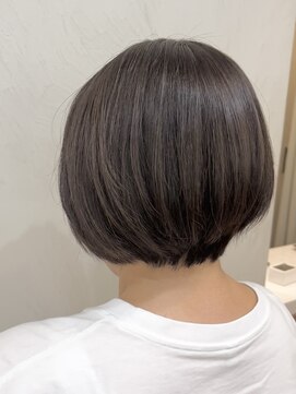 ネックス 表参道本店(nex) 【nex 表参道】白髪ぼかし ハイライト ショートボブ 齋藤