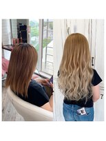 クラン ヘアーアンドスタジオ(CLAN hair & studio)&nbsp;ハイトーンカラープルエクステカラーミルクティーベージュ