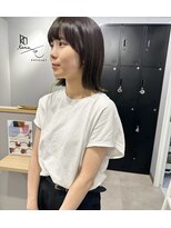 カミエ(kamie)&nbsp;＊切りっぱなし外ハネボブ 顔周りカット 小顔バング 神戸 三宮