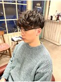 スペインカールモテ髪マッシュ束感ショート流行ツーブロック