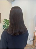 ブリーチなし柔らかグレージュ