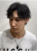 波巻きスパイラルパーマツイストスパイラルパーマメンズマッシュ