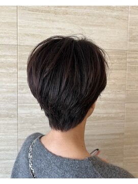 ヘアー スニップ(hair snip) 襟足すっきり耳かけショートベージュブラウン【上桂/桂】