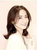 大人のミディアムレイヤースタイル 30代40代50代
