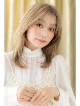 カバーヘア イヴ 戸頭店(COVER HAIR EVE) ホワイトブロンドフレンチカジュアル小顔ウルフZ戸頭20代30代