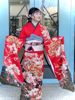ユーヘアーヴィー(U hair Vie)の写真/大切な日のヘアセット、着付けはU hair Vieにお任せ下さい♪綺麗なのに着崩れにくいにこだわっています。