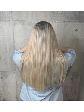 アンダーバーホワイト 泉佐野店(_WHITE) ☆ケアブリーチ ダブルカラー ハイライト イルミナ