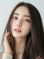 エダ 鎌倉(edA.) 小顔ロング＃髪質改善＃白髪ぼかし＃鎌倉＃40代＃グレージュ