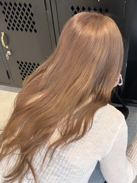 スティル ヘアアンドアイラッシュ(STILL hair&eyelash) ブリーチ１回でつくる”シフォンベージュ”