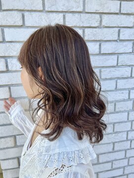 オーガニック リブ 川越(organic+live) 20代30代40代大人かっこいいハイライトブリーチ無造作ミディ