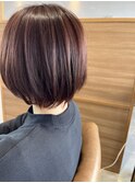 ピンクブラウンボブ