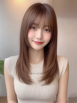 アビリタ(abilita) セミロング レイヤーカット 顔周りカット 透明感カラー 10代20代