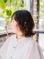 ヘアークラフト(Hair Craft) レイヤーパーマ×ニュアンスミディアム【岡山】くびれヘア