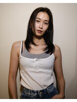 シー クルー 渋谷(C crew) ナチュラルストレート×シアーレイヤー