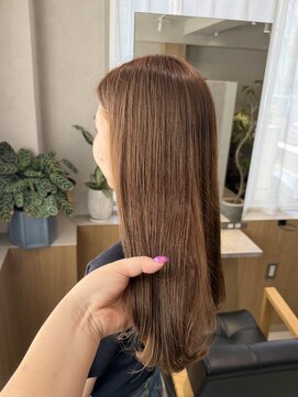 ニカ ボーテ(Nika beaute) 顔周りカット小顔似合わせカット ライトベージュ