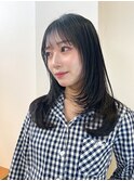 オリーブグレー/レイヤーカット/黒髪/マロンベージュ/北千住