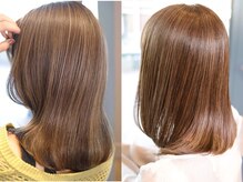 【白髪ぼかしカラーその１】白髪を活かしながら明るさも楽しめる！