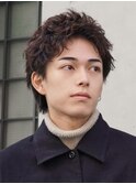 原宿アクティブショートルーズショートパーマツイストパーマ緩め