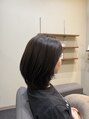 シー 浜松三方原店(She) ミディアムレイヤー!カラーは赤みを抑え透明感たっぷりブラウン