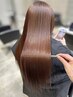 【秋の美髪フェア】カット+カラー+縮毛矯正ストレート+リペアTR+Marbbケア