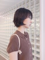 フィルムス 表参道(FILMS)&nbsp;ミニボブレイヤー/レイヤーカット/ウォームベージュ/前髪/表参
