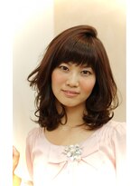 クープ 葛西(COUPE)&nbsp;ふわゆる外ハネ鎖骨ミディ+プラチナモカ+ピコ（クープ黒滝）