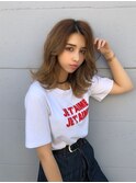 エレガント×ミルクティー×ハイライトカラー
