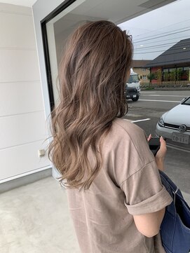 ナンバー(number+) 透明感抜群♪ダブルカラーブリーチミルクティーベージュ