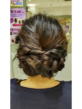 パーソンズ 本八幡店(PAR SON'Z) 編み込みアップスタイル