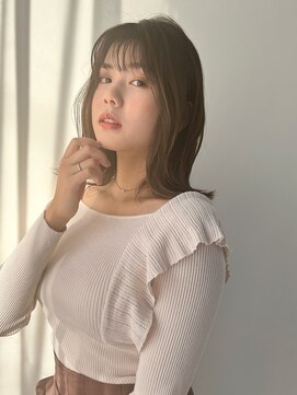 シスタ(SISTA) 【SiSTA】田中シースルーバング外ハネベージュ