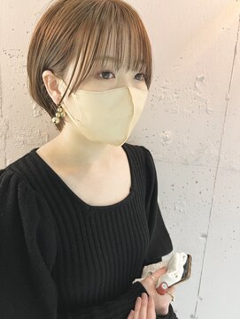 ラミエ バイ メルト 吉祥寺(lamie by melt) *滝田*耳かけ小顔顔まわりショートボブ ベージュ 20代30代40代