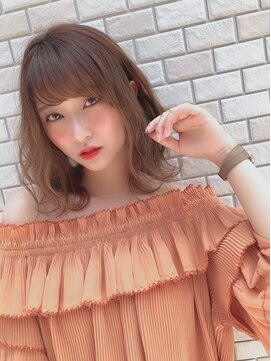 ロンドカスティーヨ 四日市(Lond castillo) 【Lond castillo】佐次田大人可愛いペールベージュ外ハネボブ