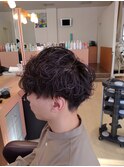 マッシュ無造作パーマ