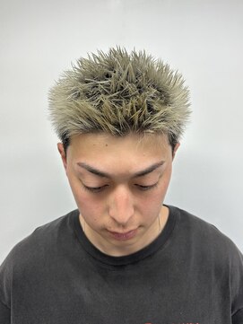 ザ フェイダーズ(The Faderz) 無造作スパイキーショートメンズスキンフェード束感アップバング