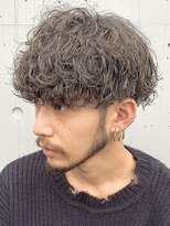 メンズ波巻きスパイラルパーマプードルパーママッシュ韓国ヘア