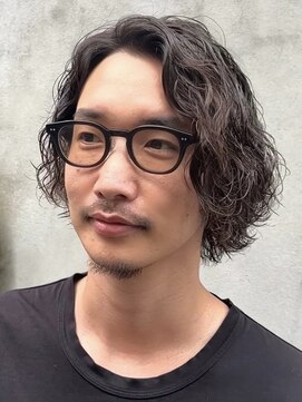 メンズココ 清澄白河店(MENS COCO) センターパートツイストスパイラルパーマメンズマッシュパーマ