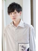 黒髪でクールに☆ナチュラルマッシュウルフ