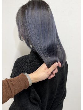 ジーナ 京都河原町(Zina) シャドールーツブルー/バレイヤージュ【@sei_nishimura】