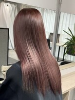 ツキ 横浜店(tuki)&nbsp;ダブルカラーピンクベージュベージュカラーケアブリーチレイヤー