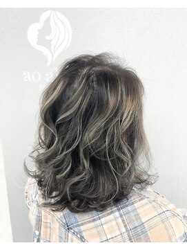 アオアクア バイ グルグル 小岩店(ao akua by GULGUL) アッシュカラー 白髪でも透明感！グレイアッシュ 小岩